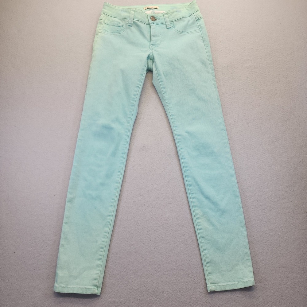 Cabi Jeans 322 Mint Green Slim Fit Stretch Denim Pants‎ Womens Size 0 Pastel